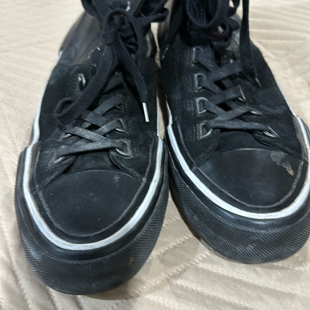 All Saints mens suede and keather sneakers 11